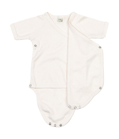 BabyBugz Baby Kimono Bodysuit, Organic Natural, 6-12 bedrucken, Art.-Nr. 023470083 BabyBugz Baby Kimono Bodysuit, Organic Natural, 6-12 bedrucken, Art.-Nr. 023470083