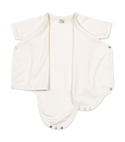 BabyBugz Baby Kimono Bodysuit, White, 0-3 bedrucken, Art.-Nr. 023470001
