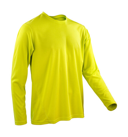 Result Performance T-Shirt LS, Lime Green, M bedrucken, Art.-Nr. 036335214