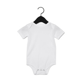 Bella Baby Jersey Short Sleeve One Piece, White, 18-24 bedrucken, Art.-Nr. 046060005 Bella Baby Jersey Short Sleeve One Piece, White, 18-24 bedrucken, Art.-Nr. 046060005