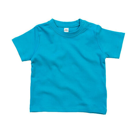 BabyBugz Baby T-Shirt, Surf Blue Organic, 18-24 bedrucken, Art.-Nr. 047473315
