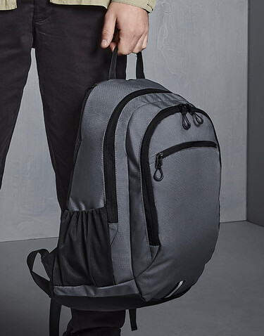 Quadra Endeavour Backpack, Jet Black, One Size bedrucken, Art.-Nr. 052301050