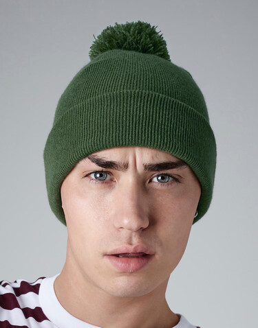 Beechfield Original Pom Pom Beanie, Orange, One Size bedrucken, Art.-Nr. 056694100