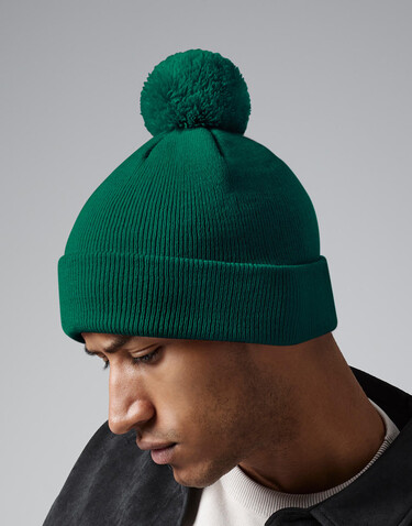 Beechfield Original Pom Pom Beanie, Orange, One Size bedrucken, Art.-Nr. 056694100