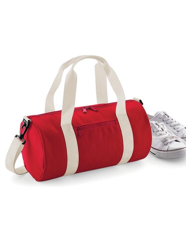 Bag Base Mini Barrel Bag, Classic Pink/White, One Size bedrucken, Art.-Nr. 060294490