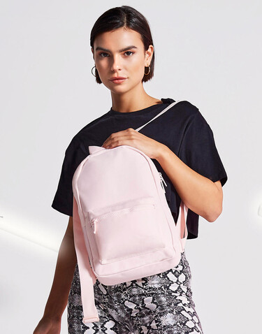 Bag Base Mini Essential Fashion Backpack, Powder Pink, One Size bedrucken, Art.-Nr. 064294410