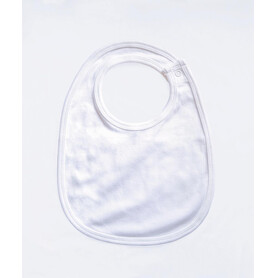 BabyBugz Single Layer Bib, White, One Size bedrucken, Art.-Nr. 069470000
