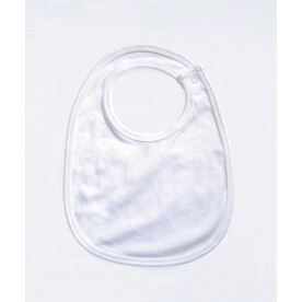 BabyBugz Single Layer Bib, White, One Size bedrucken, Art.-Nr. 069470000 BabyBugz Single Layer Bib, White, One Size bedrucken, Art.-Nr. 069470000