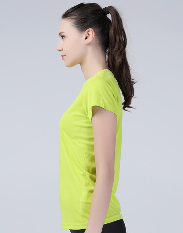 Result Ladies` Performance T-Shirt, Lime Green, L (14) bedrucken, Art.-Nr. 076335215