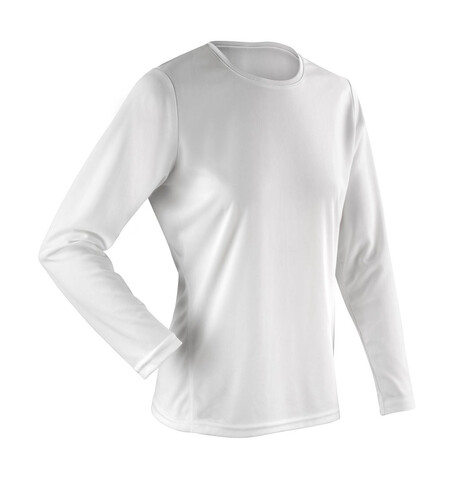 Result Ladies` Performance T-Shirt LS, White, XL (16) bedrucken, Art.-Nr. 079330006