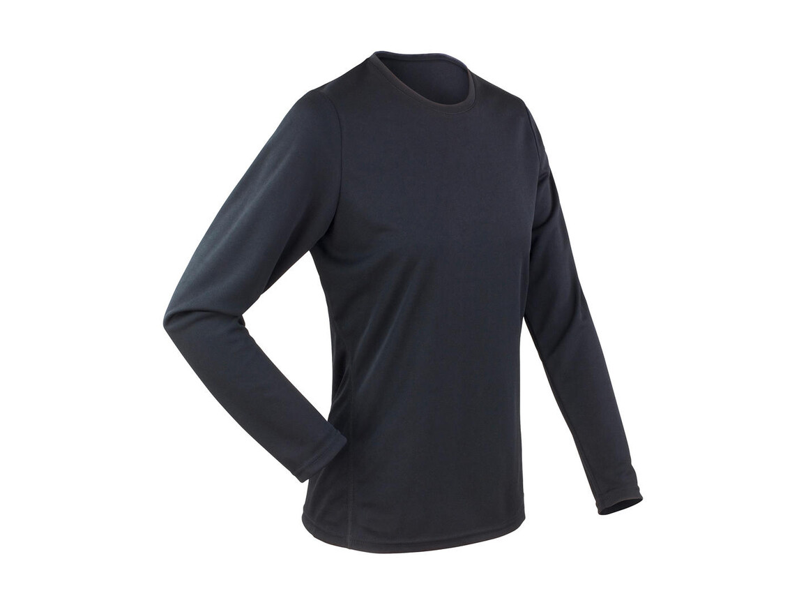 Result Ladies` Performance T-Shirt LS, Black, XL (16) bedrucken, Art.-Nr. 079331016