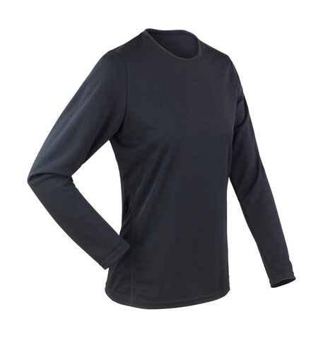 Result Ladies` Performance T-Shirt LS, Black, XL (16) bedrucken, Art.-Nr. 079331016