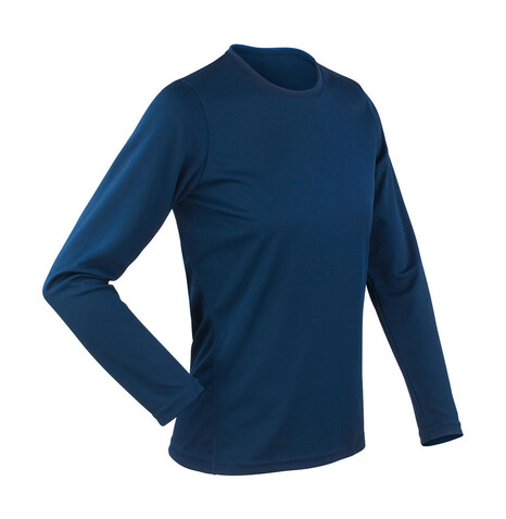 Result Ladies` Performance T-Shirt LS, Navy, L (14) bedrucken, Art.-Nr. 079332005