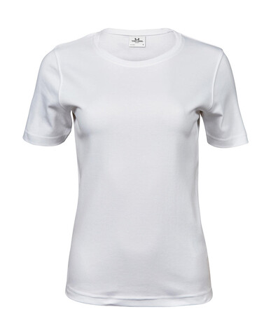 Tee Jays Ladies` Interlock T-Shirt, White, S bedrucken, Art.-Nr. 101540003