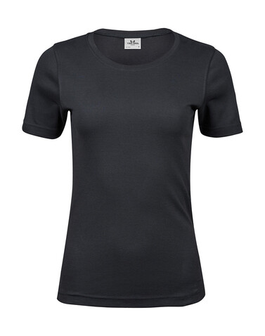 Tee Jays Ladies` Interlock T-Shirt, Dark Grey, 3XL bedrucken, Art.-Nr. 101541288