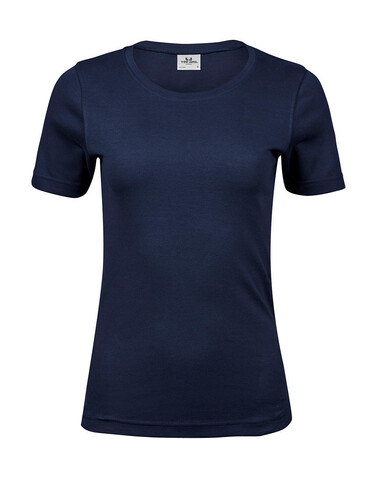 Tee Jays Ladies` Interlock T-Shirt, Navy, L bedrucken, Art.-Nr. 101542005