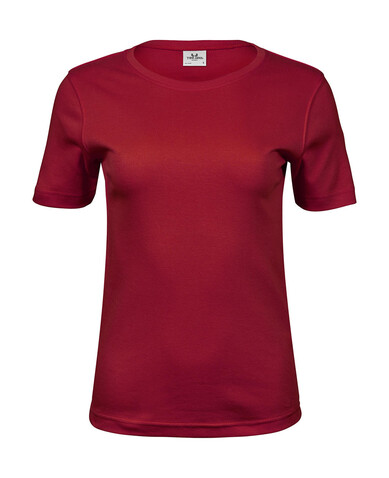 Tee Jays Ladies` Interlock T-Shirt, Deep Red, 2XL bedrucken, Art.-Nr. 101544067