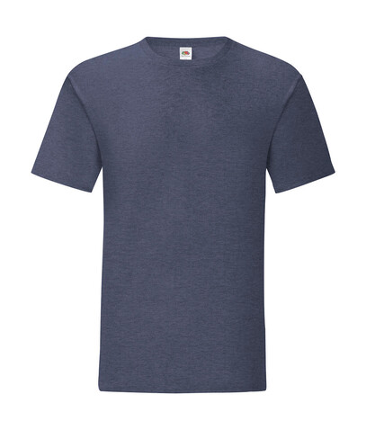 Fruit of the Loom Iconic 150 T, Heather Navy, L bedrucken, Art.-Nr. 111012043