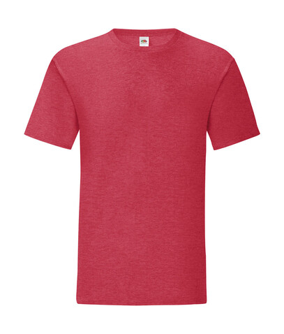 Fruit of the Loom Iconic 150 T, Heather Red, S bedrucken, Art.-Nr. 111014041