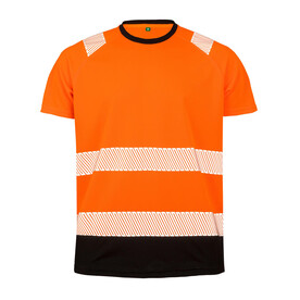 Result Recycled Safety T-Shirt, Fluorescent Orange, S/M bedrucken, Art.-Nr. 111334053 Result Recycled Safety T-Shirt, Fluorescent Orange, S/M bedrucken, Art.-Nr. 111334053