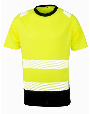 Result Recycled Safety T-Shirt, Fluorescent Yellow, 4XL/5XL bedrucken, Art.-Nr. 111336058
