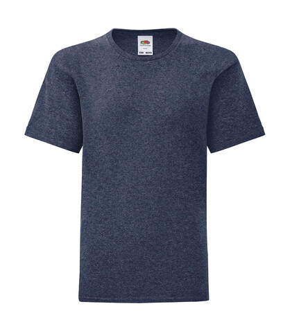 Fruit of the Loom Kids` Iconic 150 T, Heather Navy, 164 (14-15) bedrucken, Art.-Nr. 113012048
