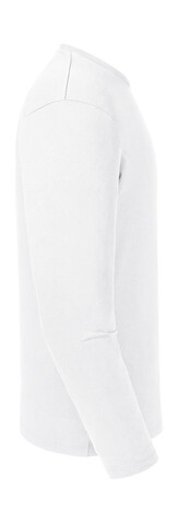 Russell Europe Men`s Pure Organic L/S Tee, White, XS bedrucken, Art.-Nr. 122000002