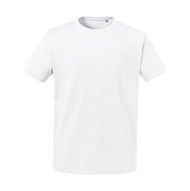 Russell Europe Men`s Pure Organic Heavy Tee, White, XS bedrucken, Art.-Nr. 126000002