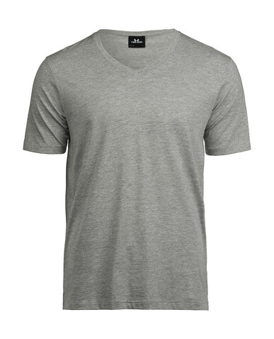 Tee Jays Luxury V-Neck Tee, Heather Grey, L bedrucken, Art.-Nr. 129541235