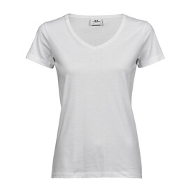 Tee Jays Women`s Luxury V-Neck Tee, White, L bedrucken, Art.-Nr. 130540005 Tee Jays Women`s Luxury V-Neck Tee, White, L bedrucken, Art.-Nr. 130540005