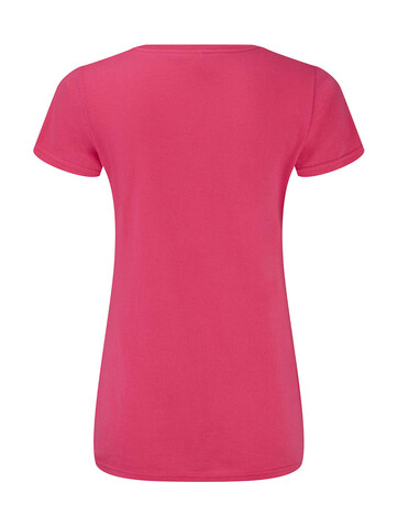 Fruit of the Loom Ladies` Iconic 150 V Neck T, White, XS bedrucken, Art.-Nr. 146010002