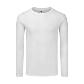 Fruit of the Loom Iconic 150 Classic Long Sleeve T, White, S bedrucken, Art.-Nr. 147010002 Fruit of the Loom Iconic 150 Classic Long Sleeve T, White, S bedrucken, Art.-Nr. 147010002
