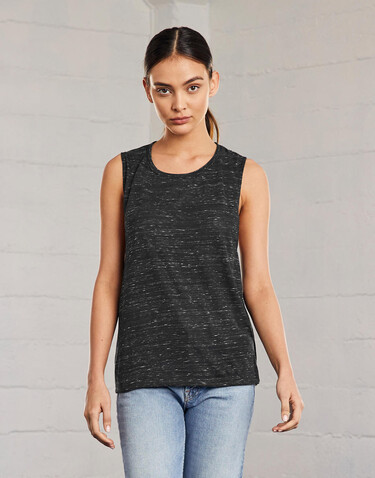 Bella Flowy Scoop Muscle Tank Top, Black Marble, M bedrucken, Art.-Nr. 167061044