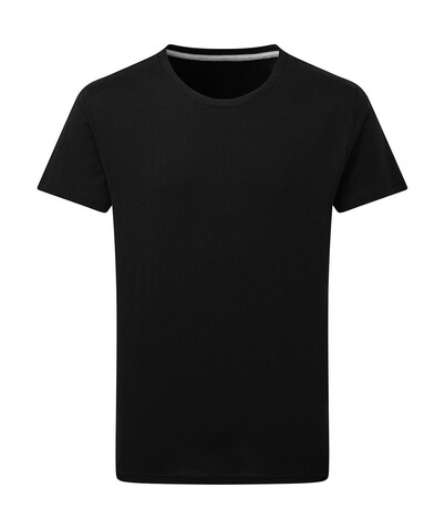 SG Signature Tagless Tee Men, Dark Black, 3XL bedrucken, Art.-Nr. 170521046