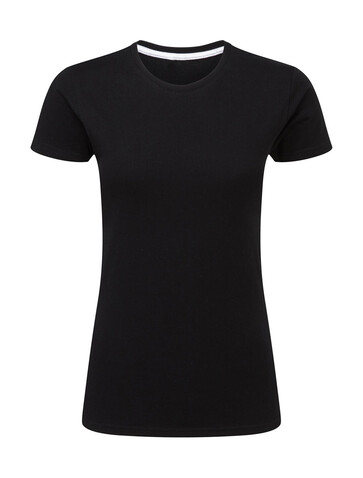 SG Signature Tagless Tee Women, Dark Black, M bedrucken, Art.-Nr. 171521044