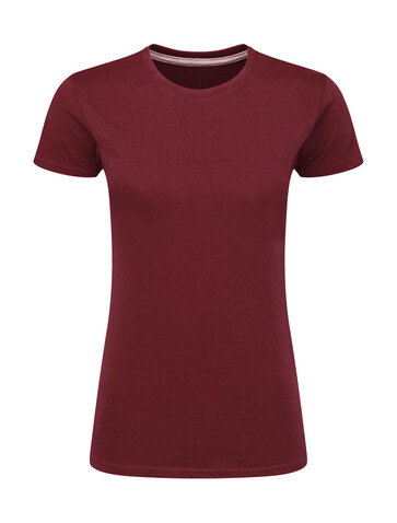 SG Signature Tagless Tee Women, Burgundy, XS bedrucken, Art.-Nr. 171524482