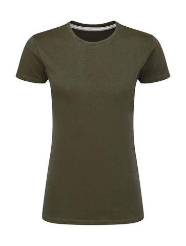 SG Signature Tagless Tee Women, Military Green, XS bedrucken, Art.-Nr. 171525062