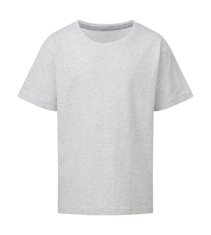 SG Signature Tagless Tee Kids, Ash Grey, 104 (3-4/S) bedrucken, Art.-Nr. 172527043