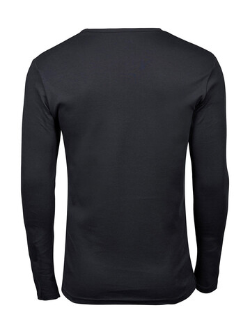 Tee Jays Men`s LS Interlock T-Shirt, Dark Grey, 3XL bedrucken, Art.-Nr. 174541288