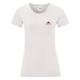 Fruit of the Loom Ladies Vintage T Small Logo Print, White, XS bedrucken, Art.-Nr. 179010002 Fruit of the Loom Ladies Vintage T Small Logo Print, White, XS bedrucken, Art.-Nr. 179010002
