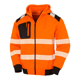 Result Recycled Robust Zipped Safety Hoody, Fluorescent Orange, S bedrucken, Art.-Nr. 200334053 Result Recycled Robust Zipped Safety Hoody, Fluorescent Orange, S bedrucken, Art.-Nr. 200334053