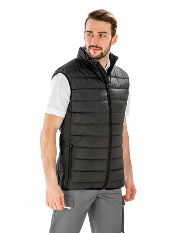 Result Recycled Promo Padded Bodywarmer, Black, XS bedrucken, Art.-Nr. 207331012