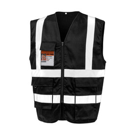 Result Heavy Duty Polycotton Security Vest, Black, S bedrucken, Art.-Nr. 208331013 Result Heavy Duty Polycotton Security Vest, Black, S bedrucken, Art.-Nr. 208331013