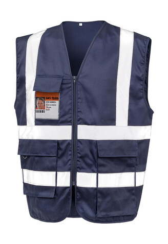 Result Heavy Duty Polycotton Security Vest, Navy, 3XL bedrucken, Art.-Nr. 208332008