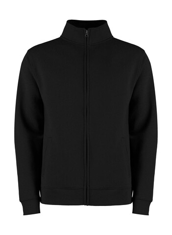 Kustom Kit Regular Fit Zipped Sweatshirt, Black, XS bedrucken, Art.-Nr. 209111012