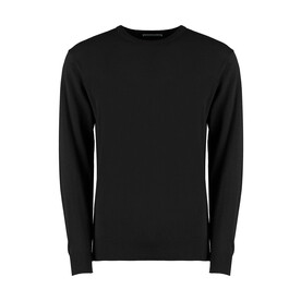 Kustom Kit Regular Fit Arundel Crew Neck Sweater, Black, XS bedrucken, Art.-Nr. 210111012