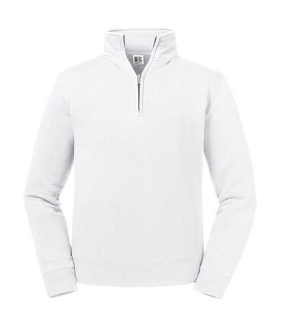 Russell Europe Authentic 1/4 Zip Sweat, White, XS bedrucken, Art.-Nr. 211000002