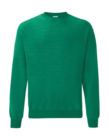 Fruit of the Loom Classic Set In Sweat, Heather Green, L bedrucken, Art.-Nr. 216015155