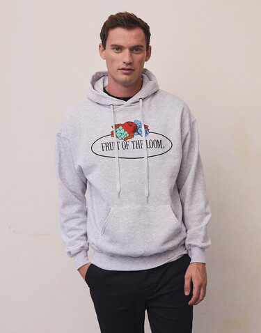 Fruit of the Loom Vintage Hooded Sweat Classic Large Logo Print, Red, L bedrucken, Art.-Nr. 219014005