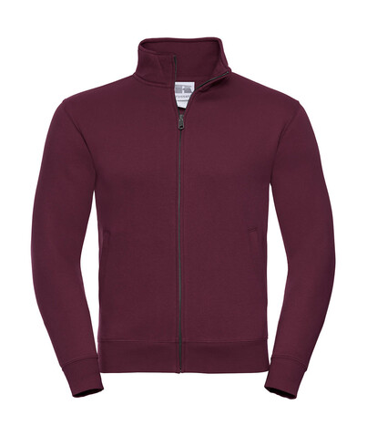 Russell Europe Men`s Authentic Sweat Jacket, Burgundy, S bedrucken, Art.-Nr. 220004483